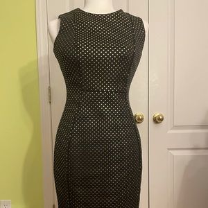 CALVIN KLEIN SHEATH STUDDED DRESS